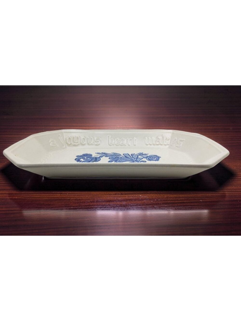 vintage platzgraff "yorktown" stoneware bread plate.